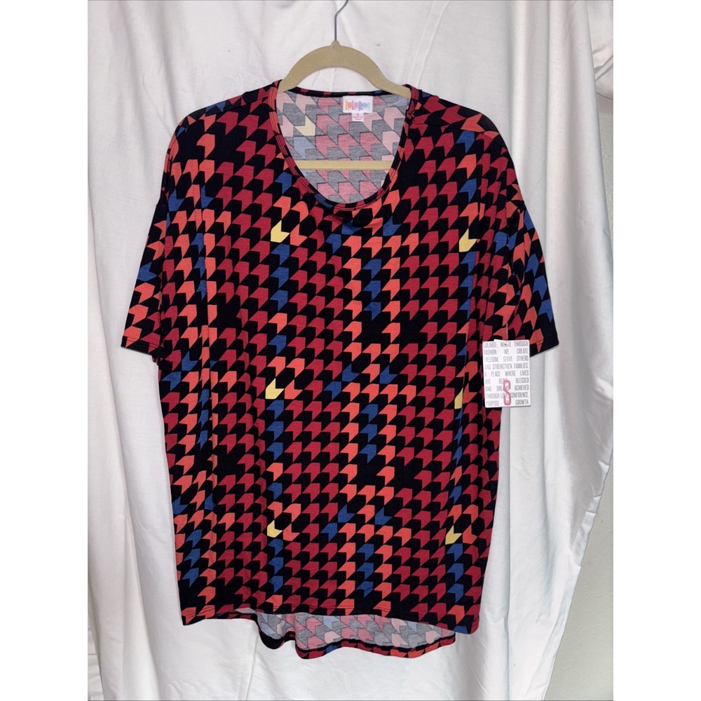New LuLaRoe Irma Short Sleeve Hi Low Tunic Top Blouse T Shirt Size S Small